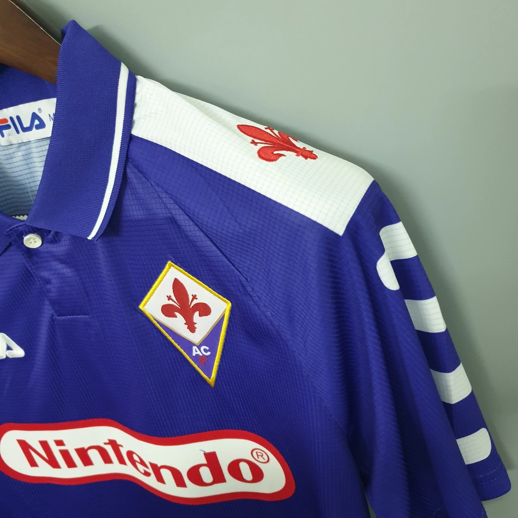 Camisa Fiorentina Retrô 1998 Torcedor Masculina - Roxo