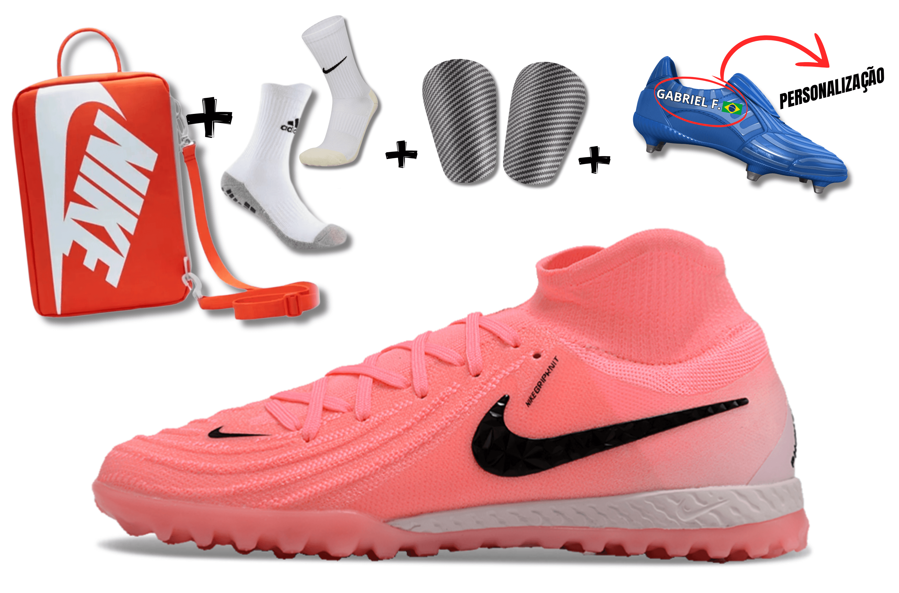 SOCIETY Nike Gripknit Phantom LUNA Elite FG Superfly + BRINDES