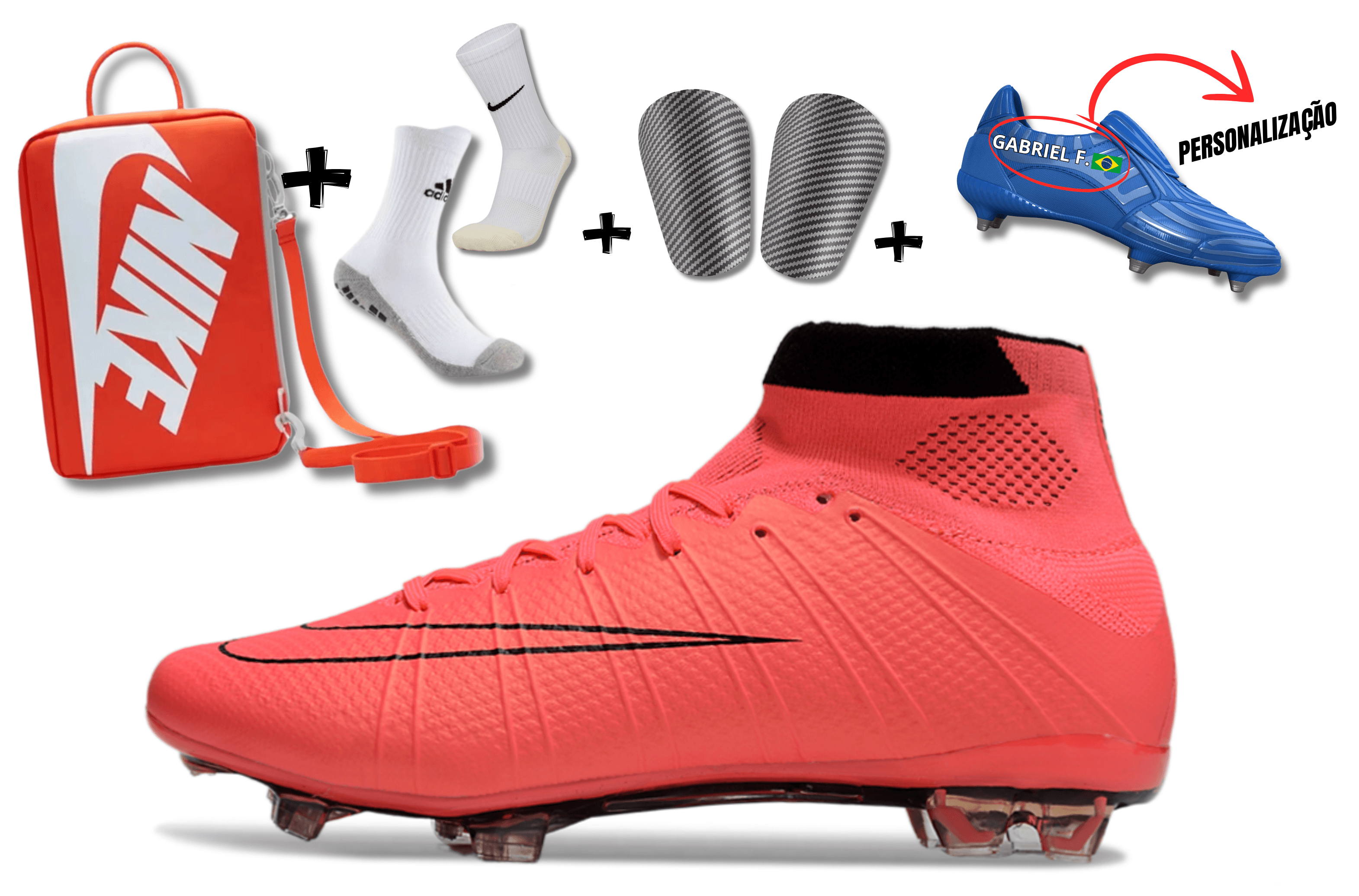 Chuteira Nike Air Zoom Mercurial Superfly 4 Elite Campo + BRINDES