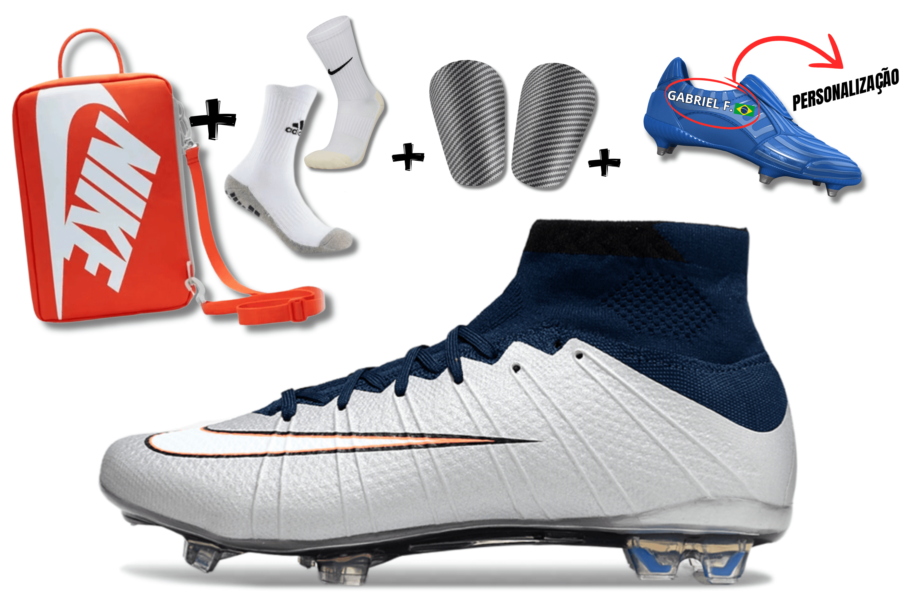 Chuteira Nike Air Zoom Mercurial Superfly 4 Elite Campo + BRINDES