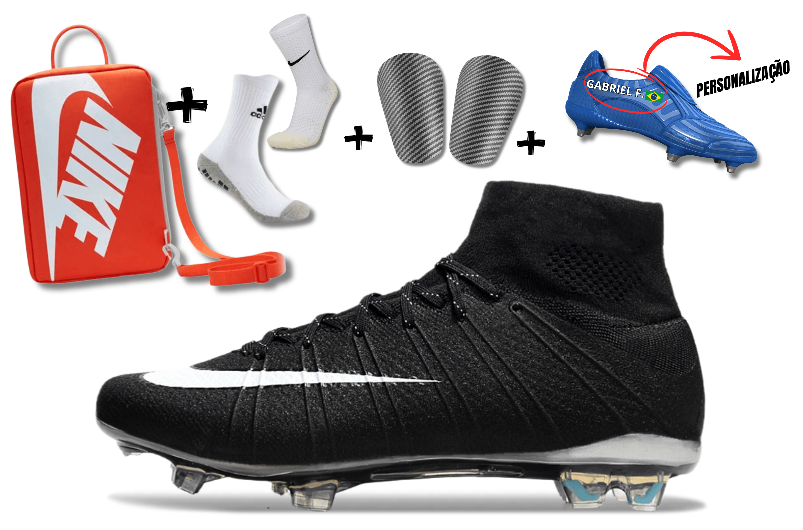 Chuteira Nike Air Zoom Mercurial Superfly 4 Elite Campo + BRINDES