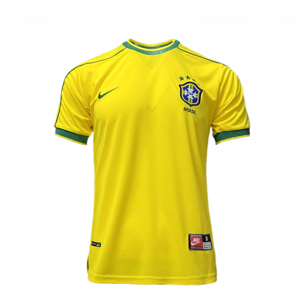 Camisa Retrô 1998 Seleção Brasileira I Masculina - Amarela