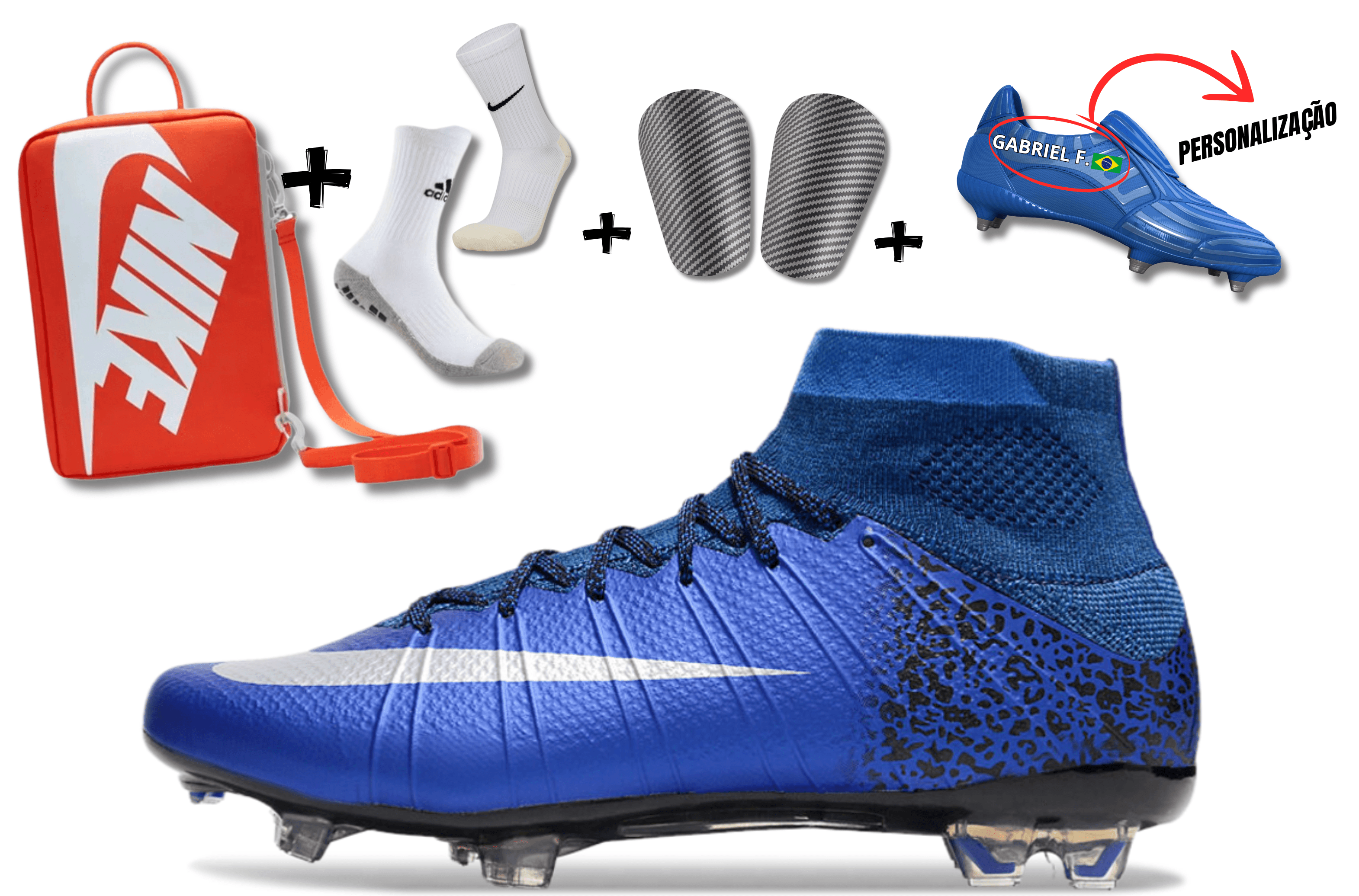 Chuteira Nike Air Zoom Mercurial Superfly 4 Elite Campo + BRINDES