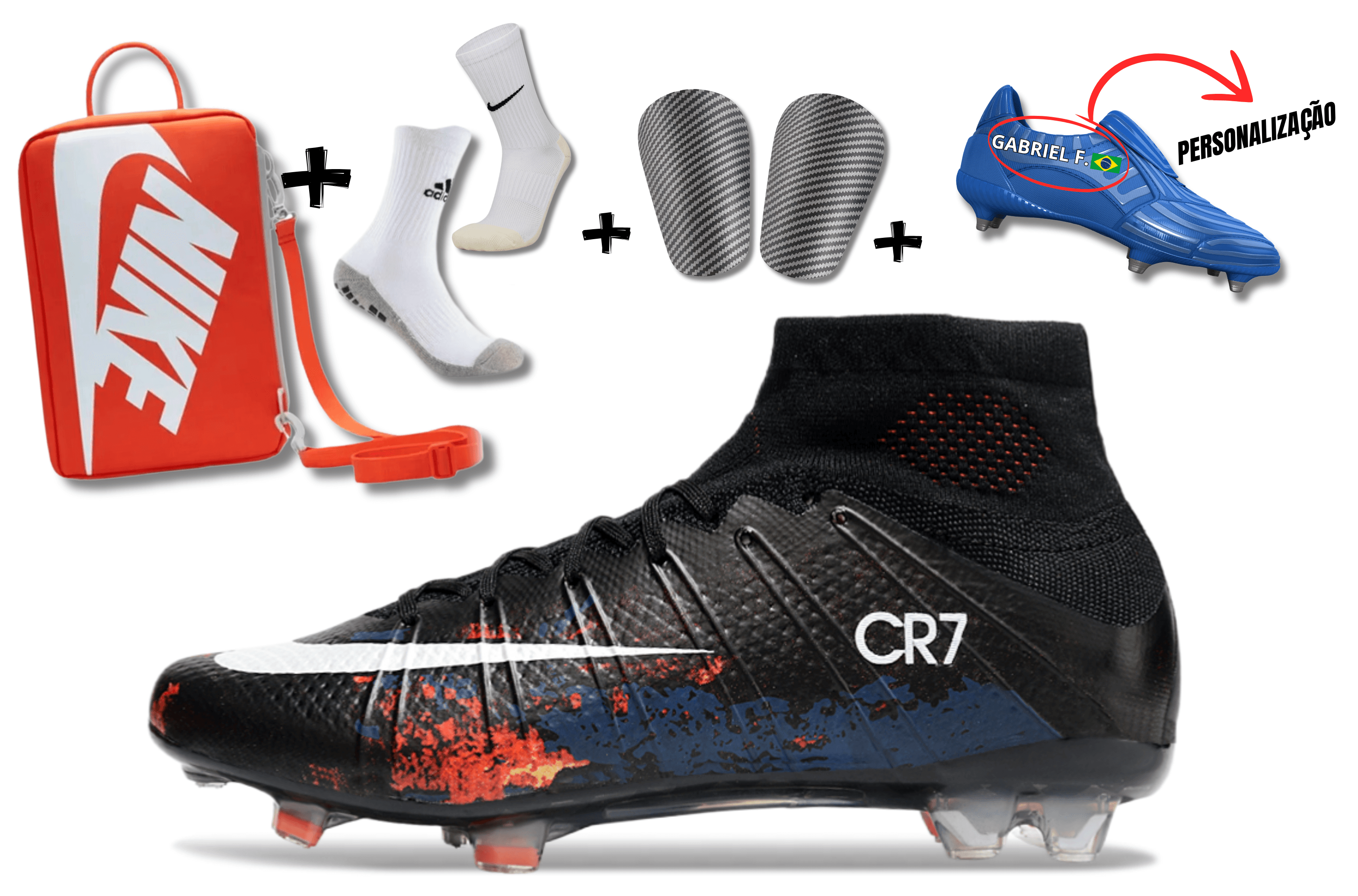 Chuteira Nike Air Zoom Mercurial Superfly 4 Elite Campo + BRINDES