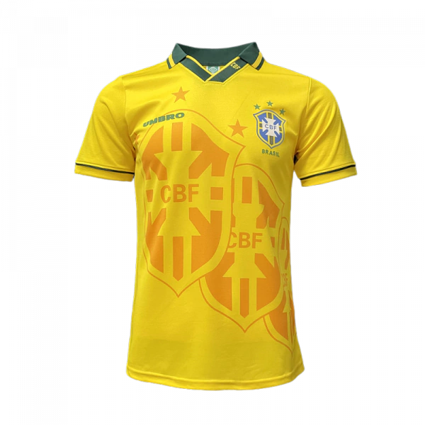Camisa Retrô 93/94 Seleção Brasileira I Masculina - Amarela