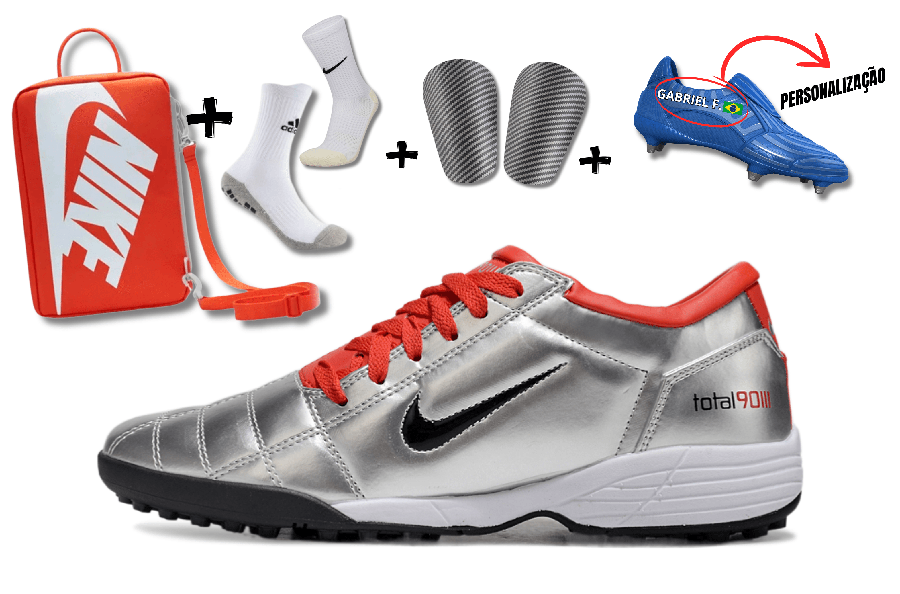 Chuteira Society NIKE TOTAL 90 TF