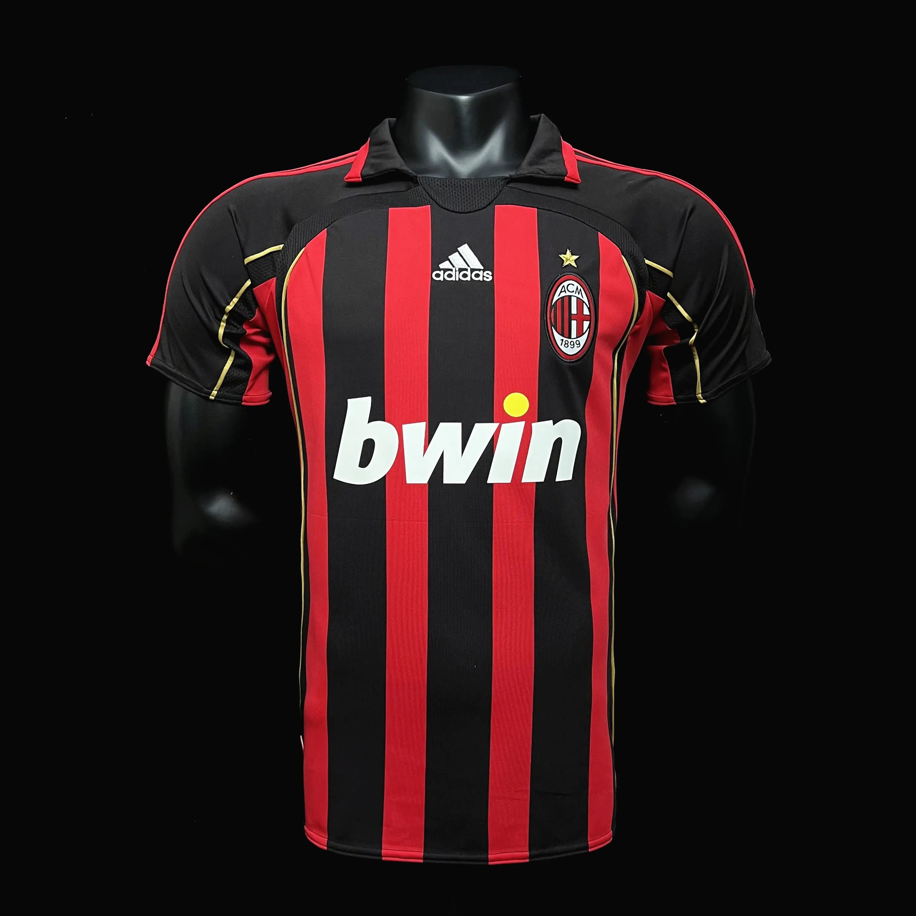 Camisa AC Milan Retrô 2006/07 Torcedor Masculina - Vermelho