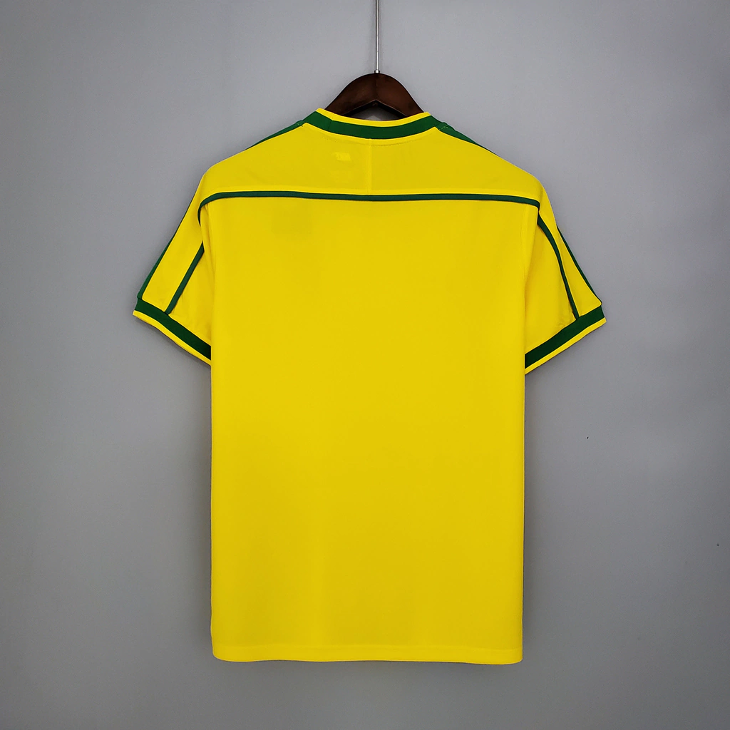 Camisa Retrô 1998 Seleção Brasileira I Masculina - Amarela