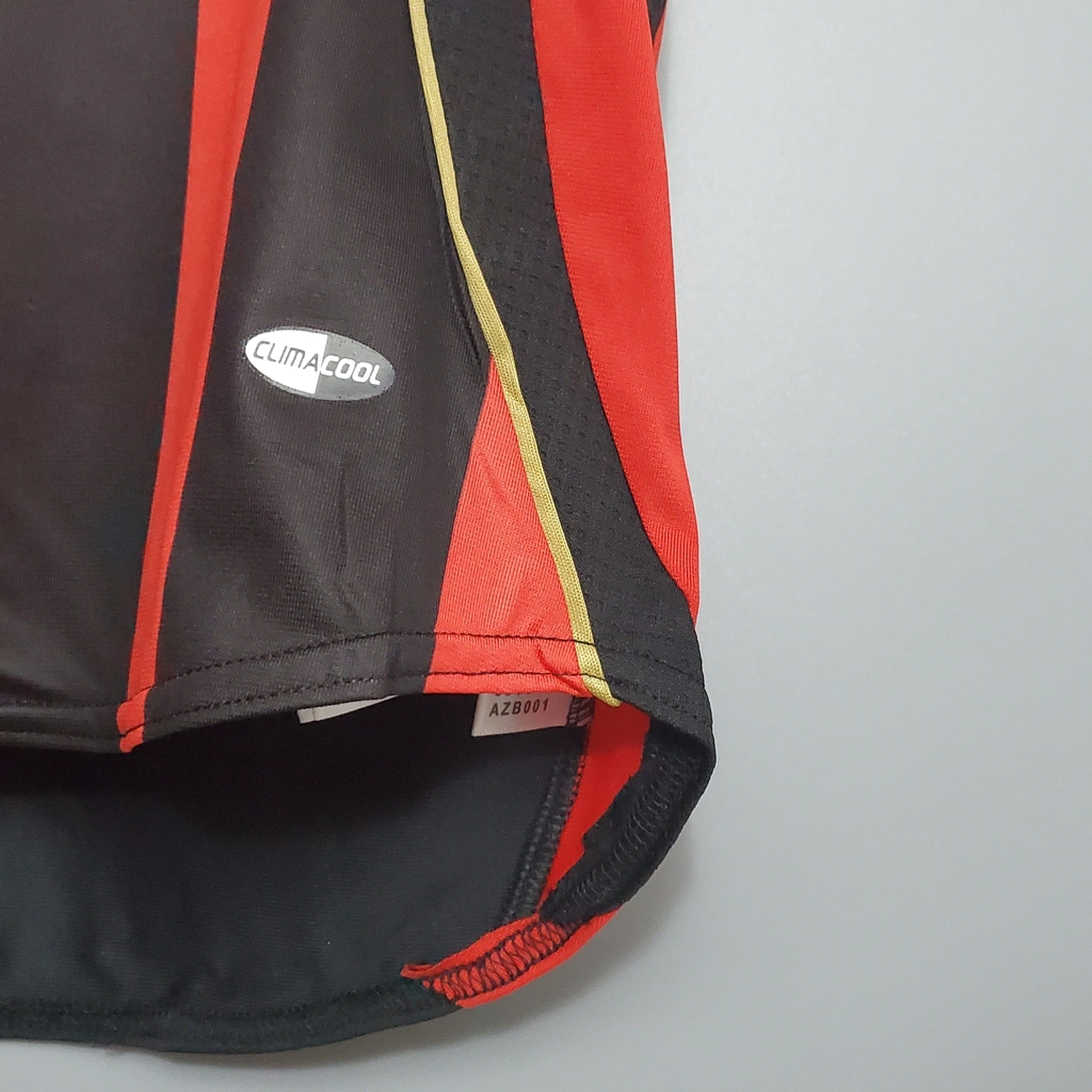 Camisa AC Milan Retrô 2006/07 Torcedor Masculina - Vermelho