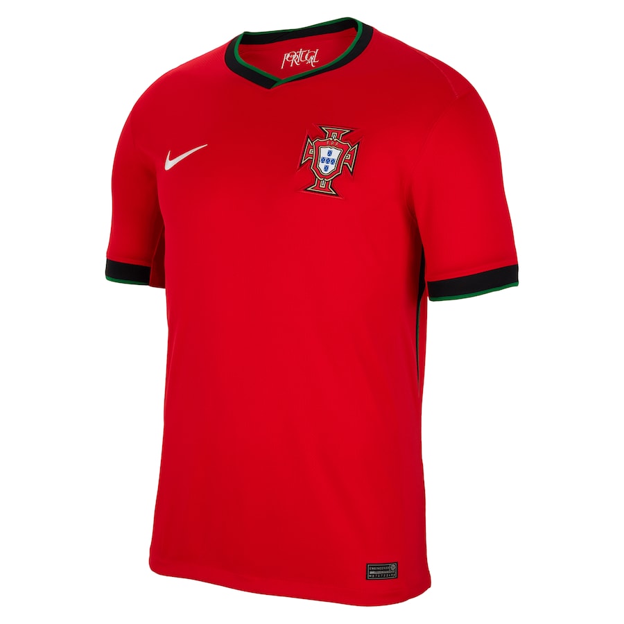 Camisa Portugal I 2024/25 Vermelha e Verde - Masculino