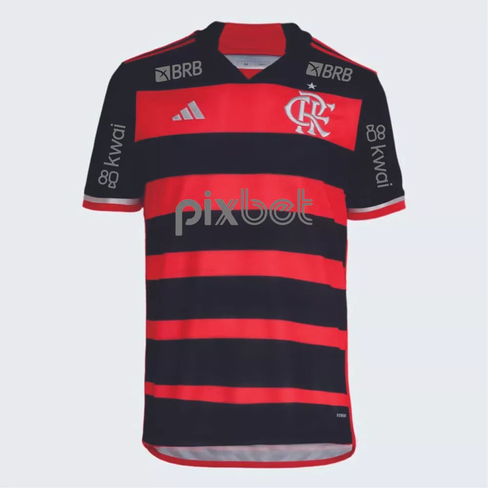 Camisa Flamengo I 2024/25 Masculina com Patrocínios
