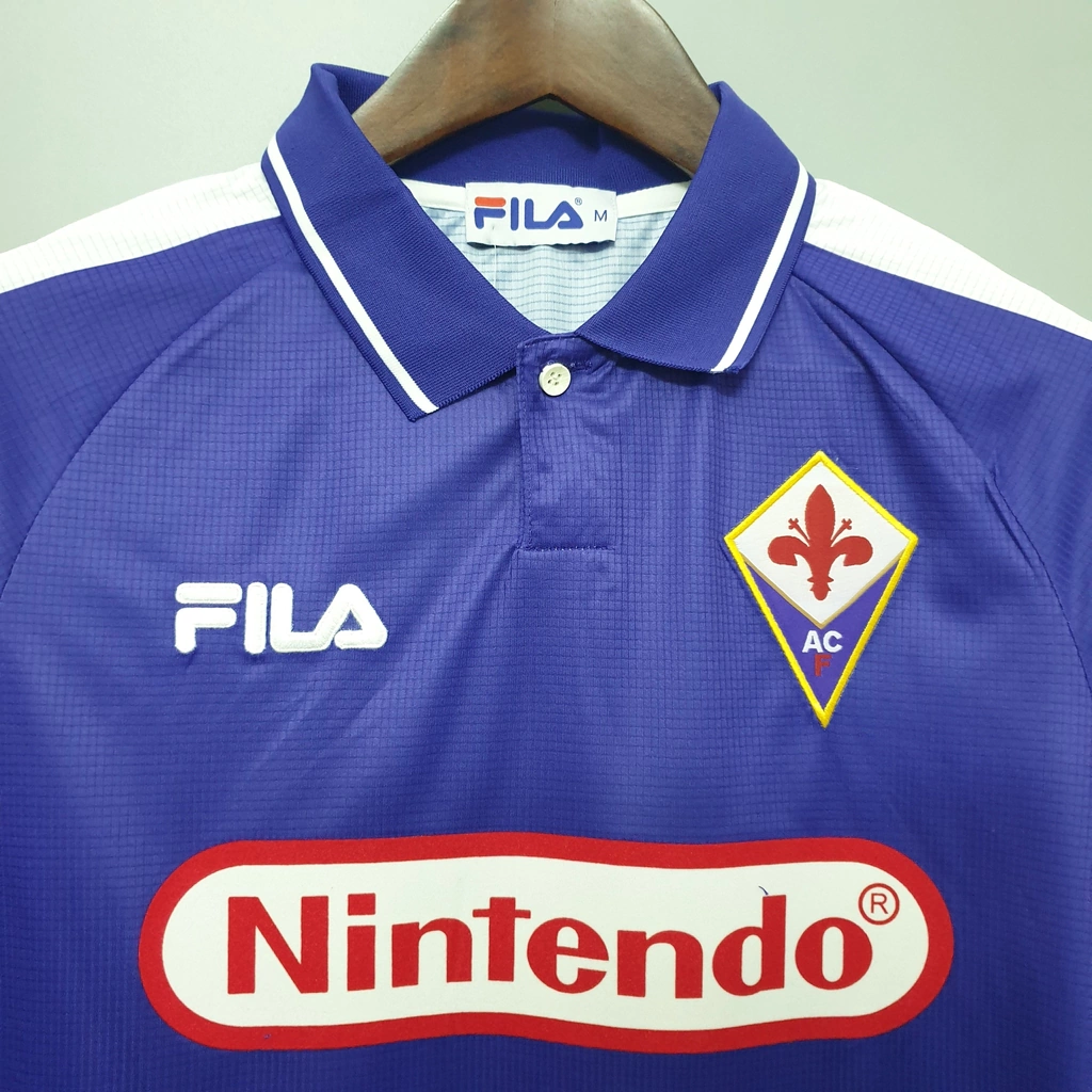 Camisa Fiorentina Retrô 1998 Torcedor Masculina - Roxo