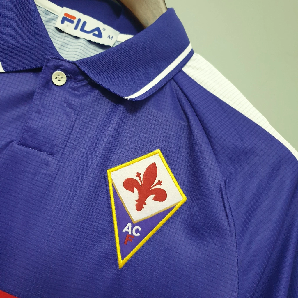 Camisa Fiorentina Retrô 1998 Torcedor Masculina - Roxo