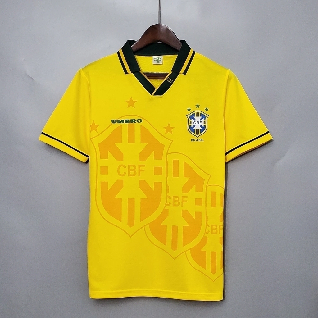 Camisa Retrô 93/94 Seleção Brasileira I Masculina - Amarela