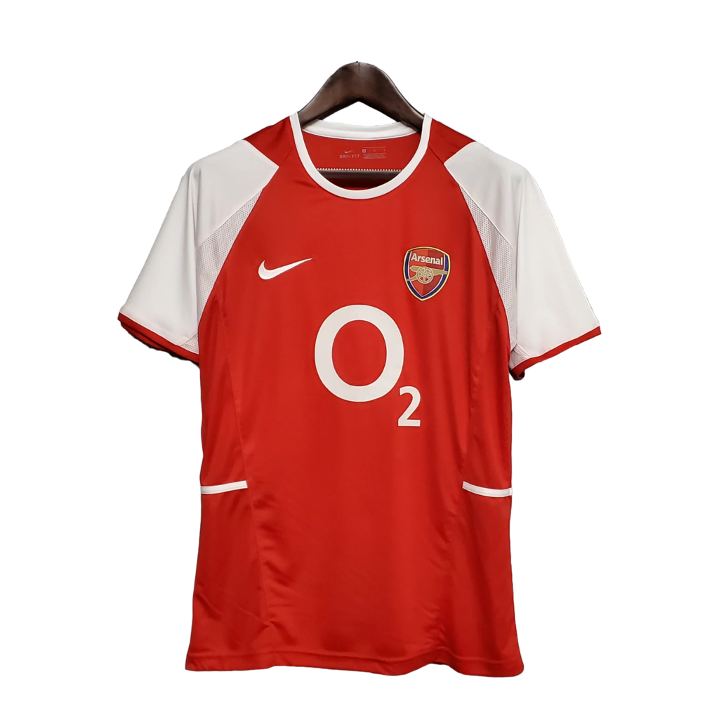 Camisa Arsenal Retrô Home 2002/04 Torcedor Masculina