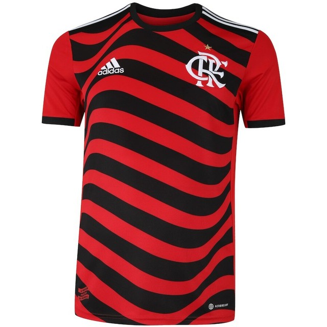 Camisa Flamengo III 22/23 Vermelha e Preta - Adidas - Masculino