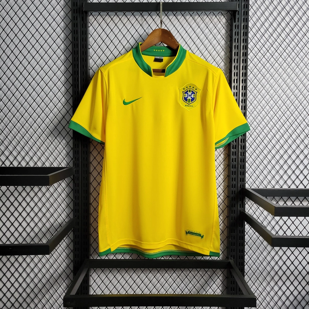 Camisa Seleção Brasileira Retrô 2006 I Masculina - Amarela