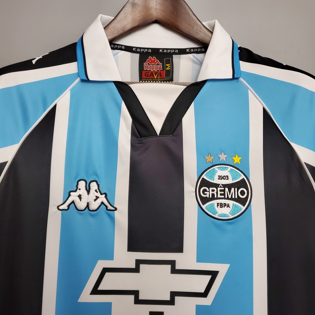 Camisa Retrô Grêmio I 2000 Torcedor Masculina - Azul