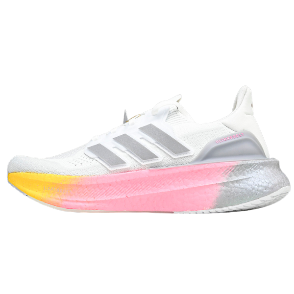 TĂȘnis Adidas Ultraboost 5X Branco, Rosa e Amarelo