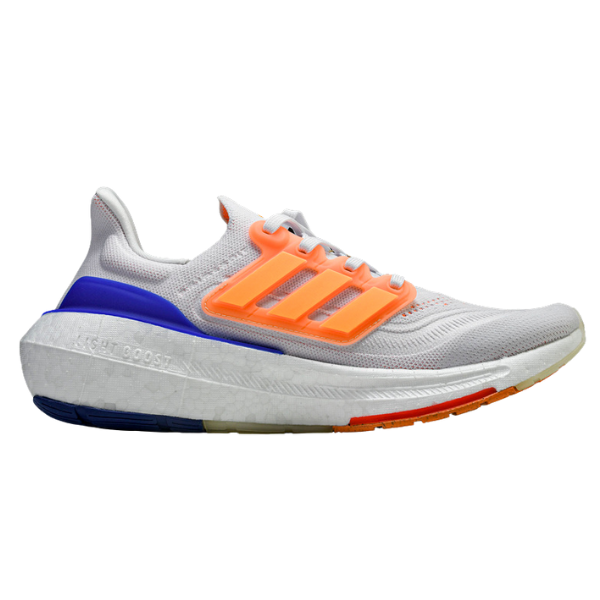 TĂȘnis Adidas Ultraboost Light Branco, Azul e Laranja