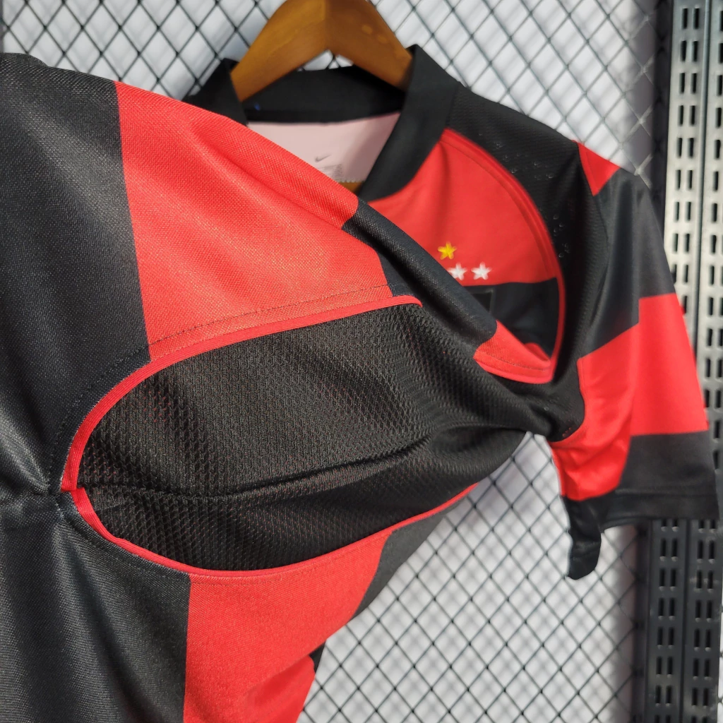 Camisa Flamengo I Retrô 03/04 Masculina Torcedor - Vermelho+Preto