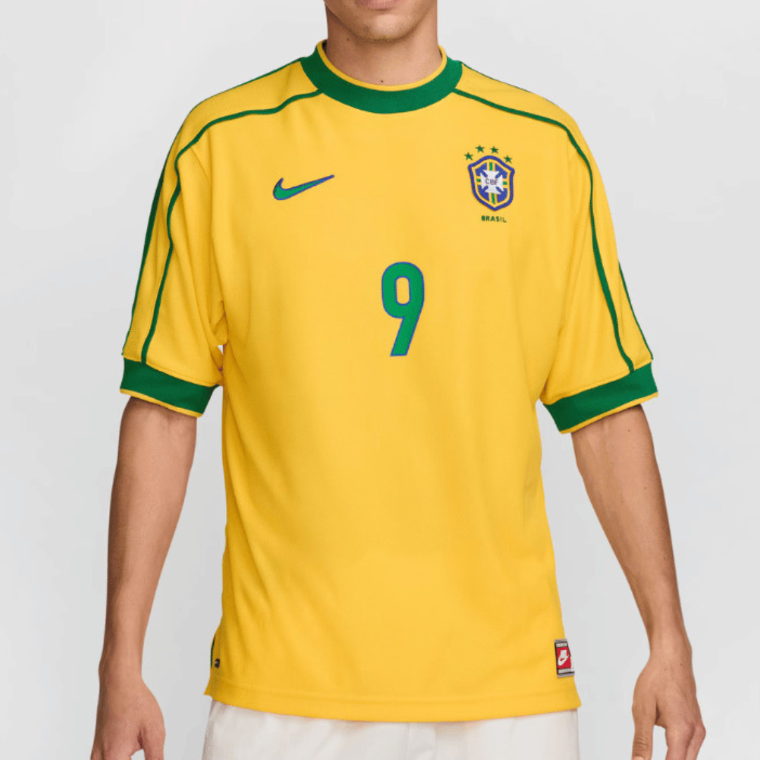 Camisa Retrô 1998 Seleção Brasileira I Masculina - Amarela