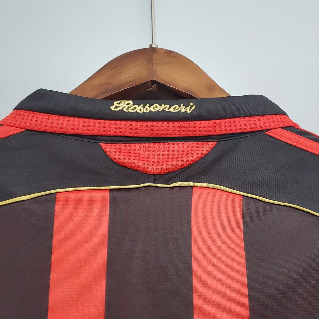 Camisa AC Milan Retrô 2006/07 Torcedor Masculina - Vermelho