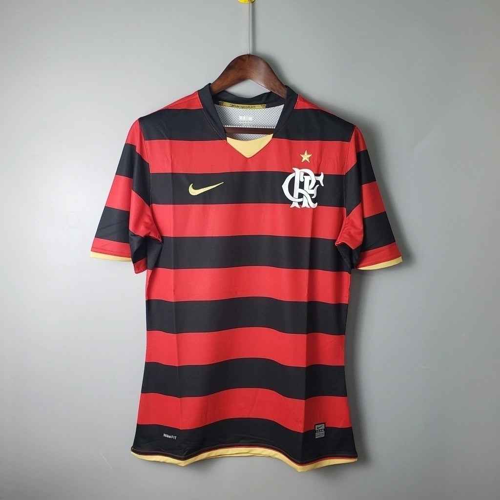 Camisa Flamengo I Retrô 2008/2009 - Masculina Torcedor - Vermelha e Preta