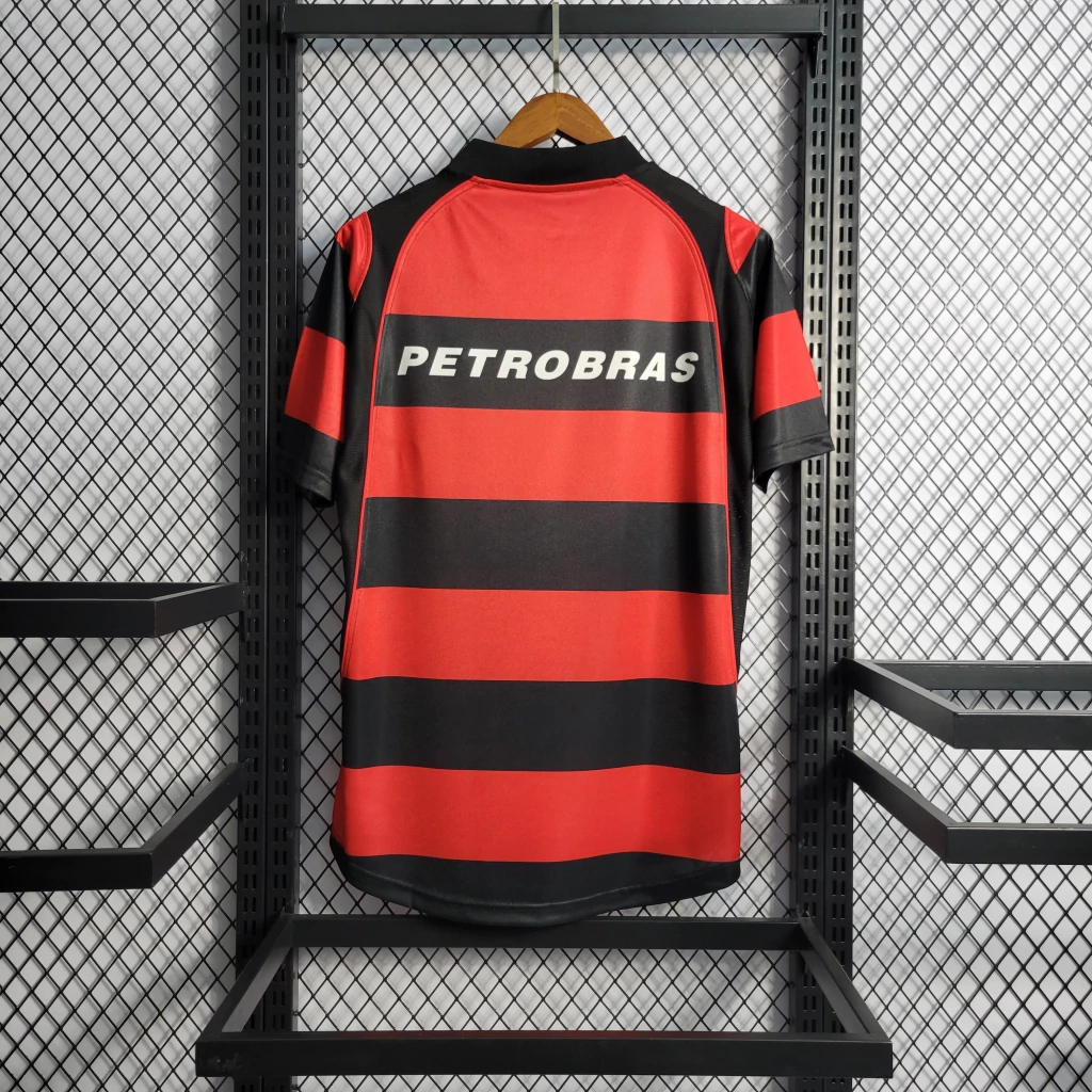 Camisa Flamengo I Retrô 03/04 Masculina Torcedor - Vermelho+Preto