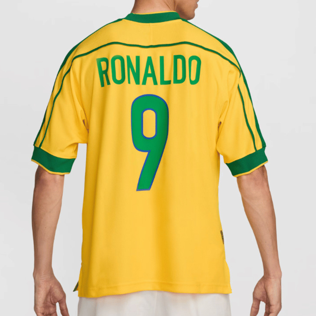 Camisa Retrô 1998 Seleção Brasileira I Masculina - Amarela