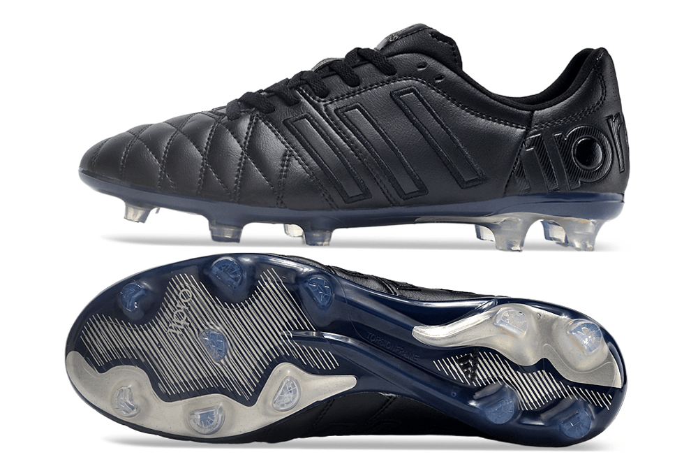 Chuteira Campo Adidas AdiPure 11 Pro FG Branca e Azul