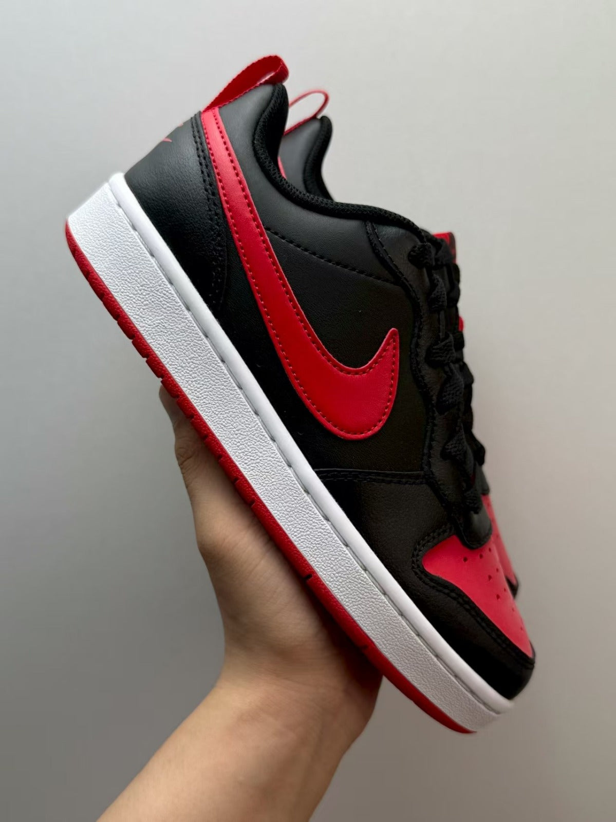 Tênis Nike Court Borough Low 2 Black University Red
