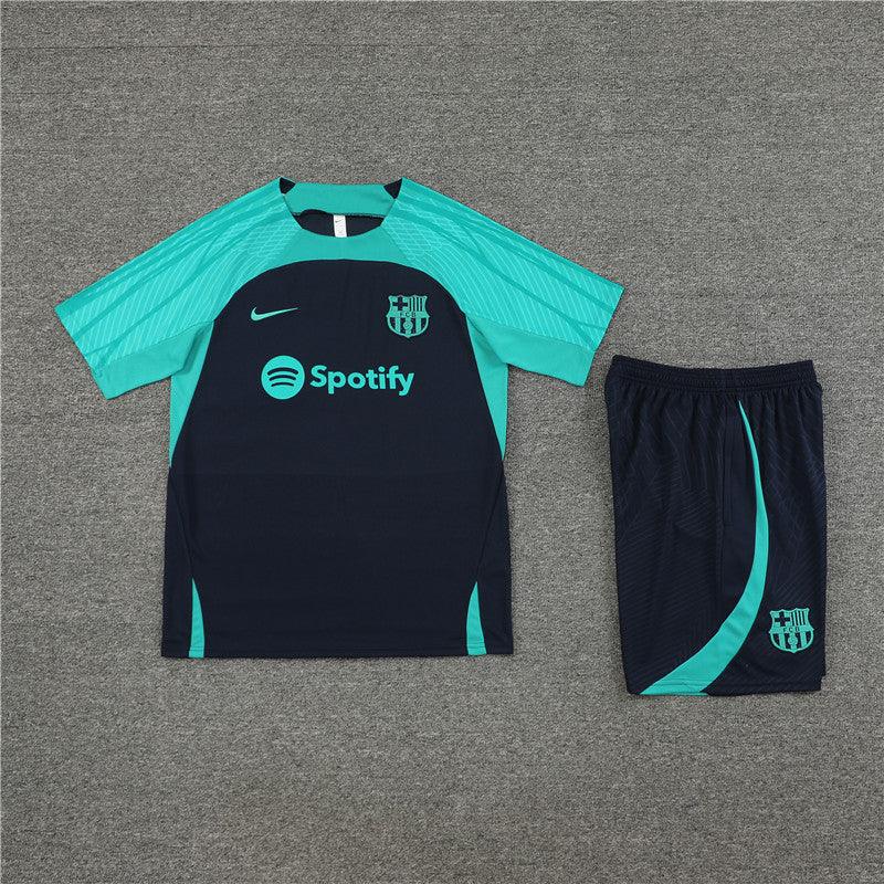 Kit Treino Barcelona Nike 24/25 Camisa e Short Preto