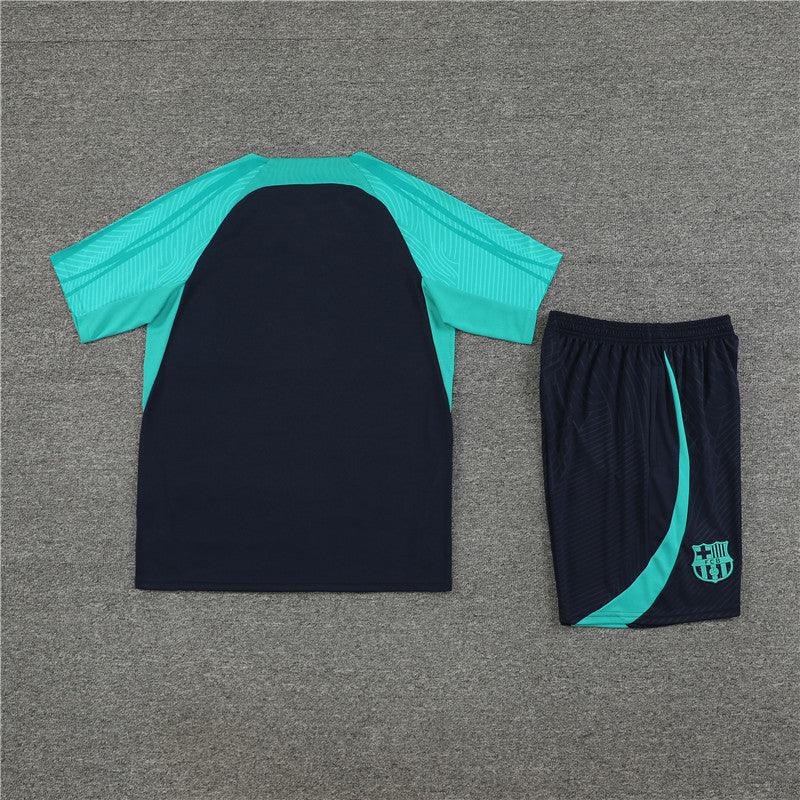 Kit Treino Barcelona Nike 24/25 Camisa e Short Preto