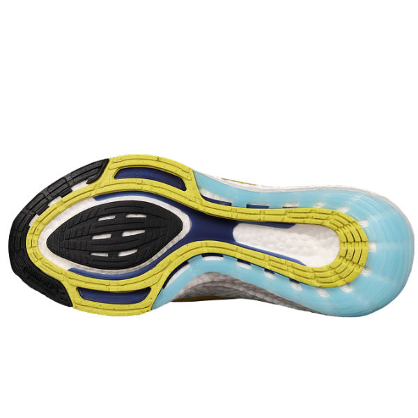 Tênis Adidas Ultraboost Light Amarelo, Roxo e Azul