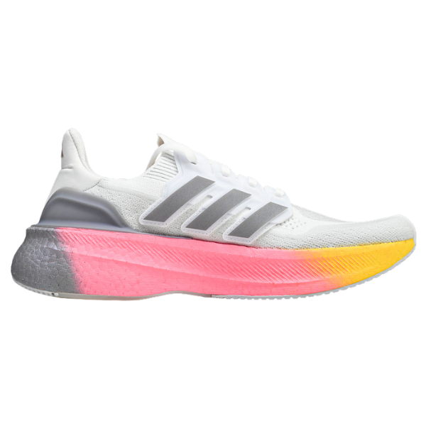 Tênis Adidas Ultraboost 5X Branco, Rosa e Amarelo
