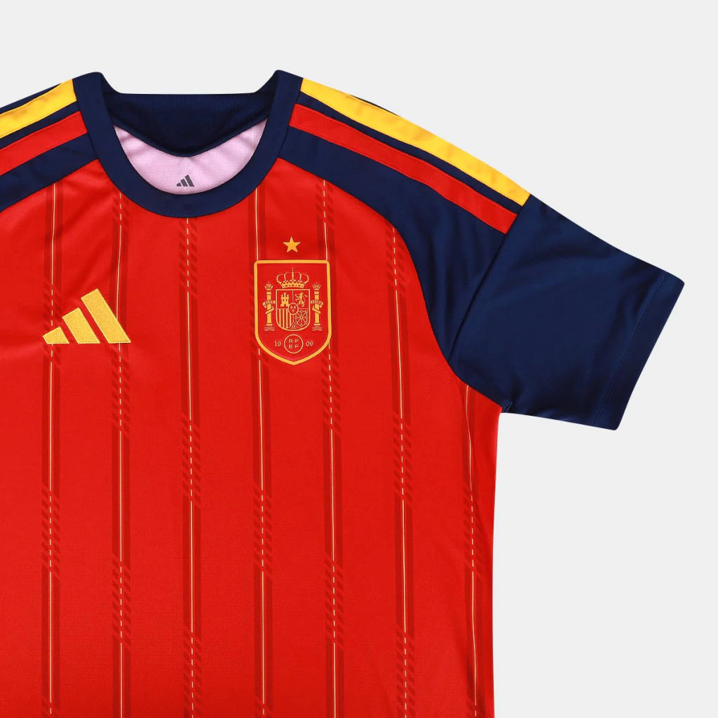 Camisa Espanha Home I 26/27 - Torcedor Adidas Masculina - Vermelho e Azul