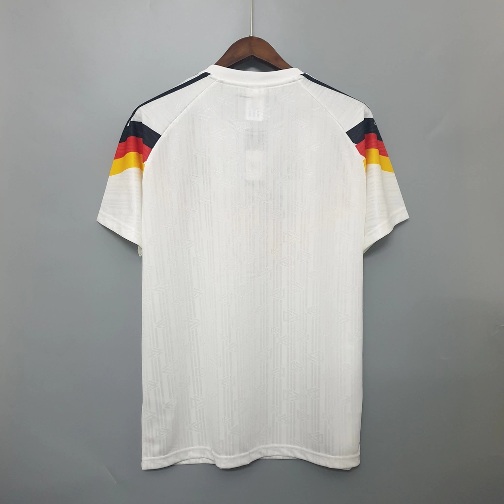 Camisa Retrô Alemanha 1990 Torcedor Masculina - Vermelho e Preto