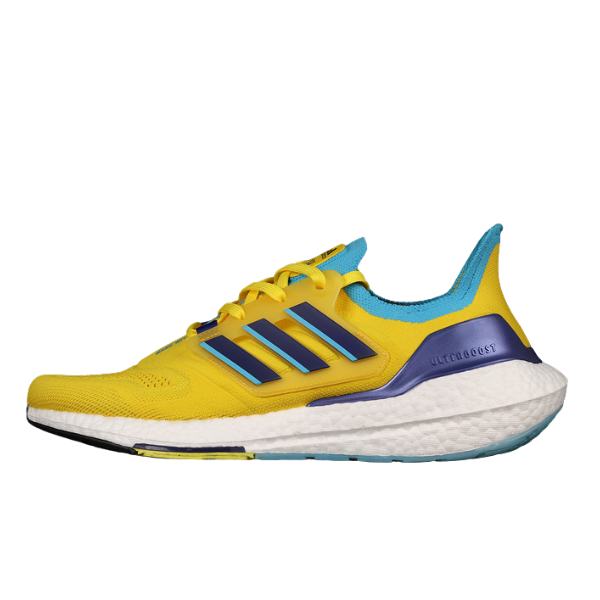 Tênis Adidas Ultraboost Light Amarelo, Roxo e Azul
