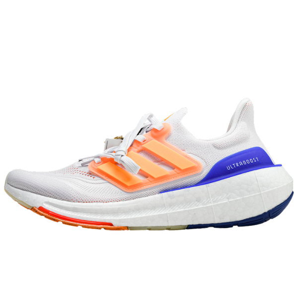 Tênis Adidas Ultraboost Light Branco, Azul e Laranja