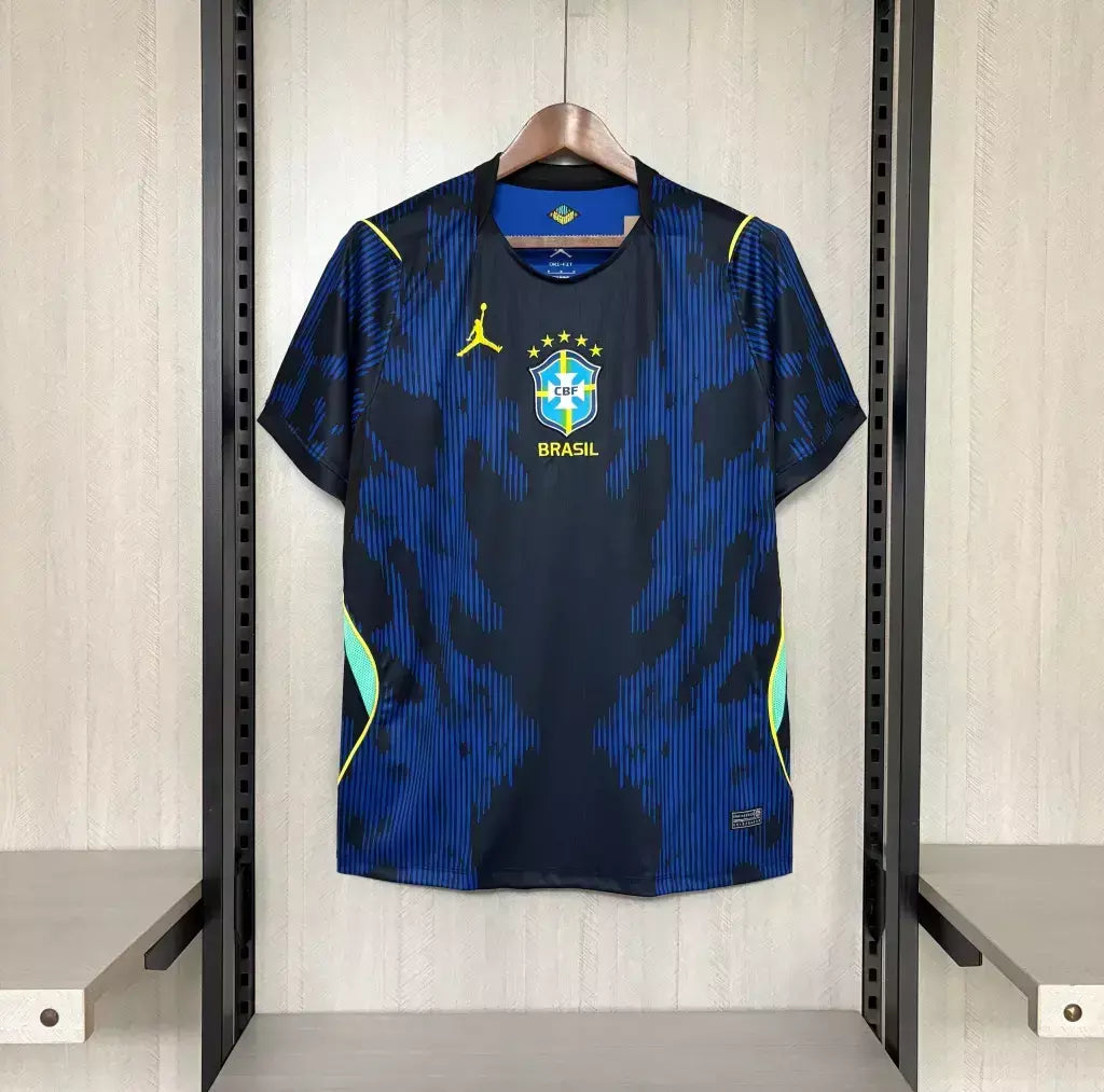 Camisa Seleção Brasil II 2026 Torcedor Nike Jordan Masculina - Azul